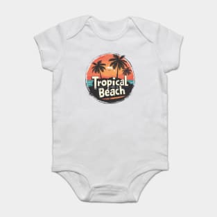 Tropical Beach Baby Bodysuit